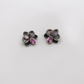 Cyclamen Orchid earrings