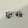 Cyclamen Orchid earrings