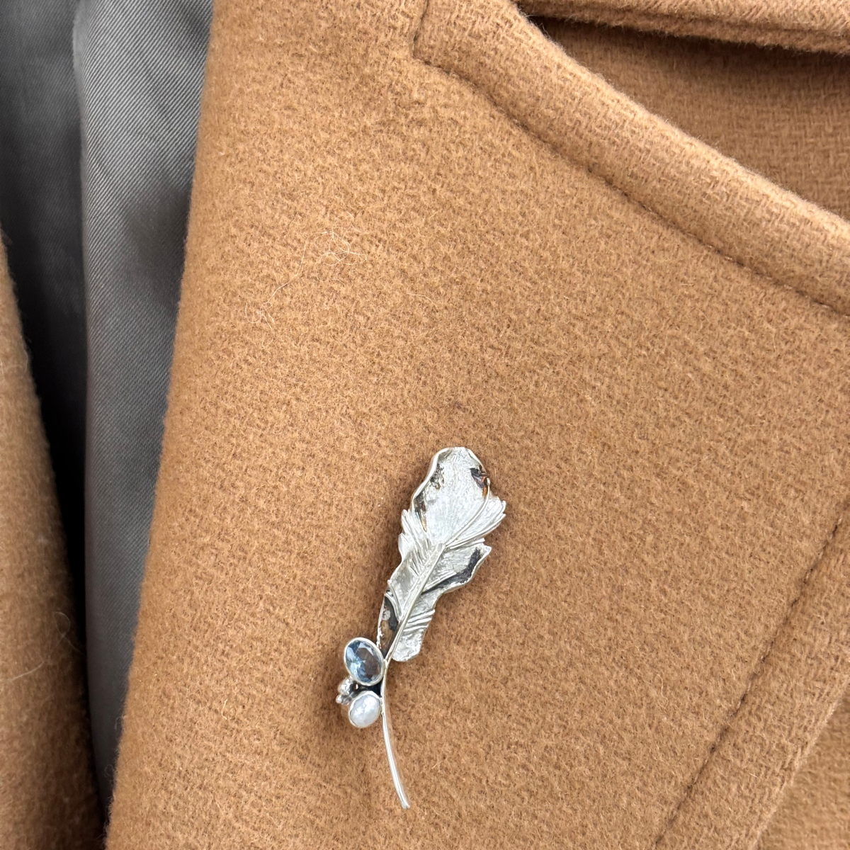 Small Feather Brooch