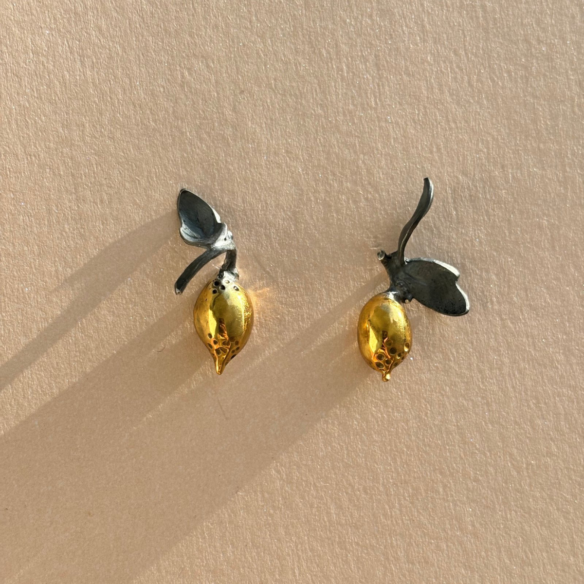 Обеци Лимончело - тъмен вариант