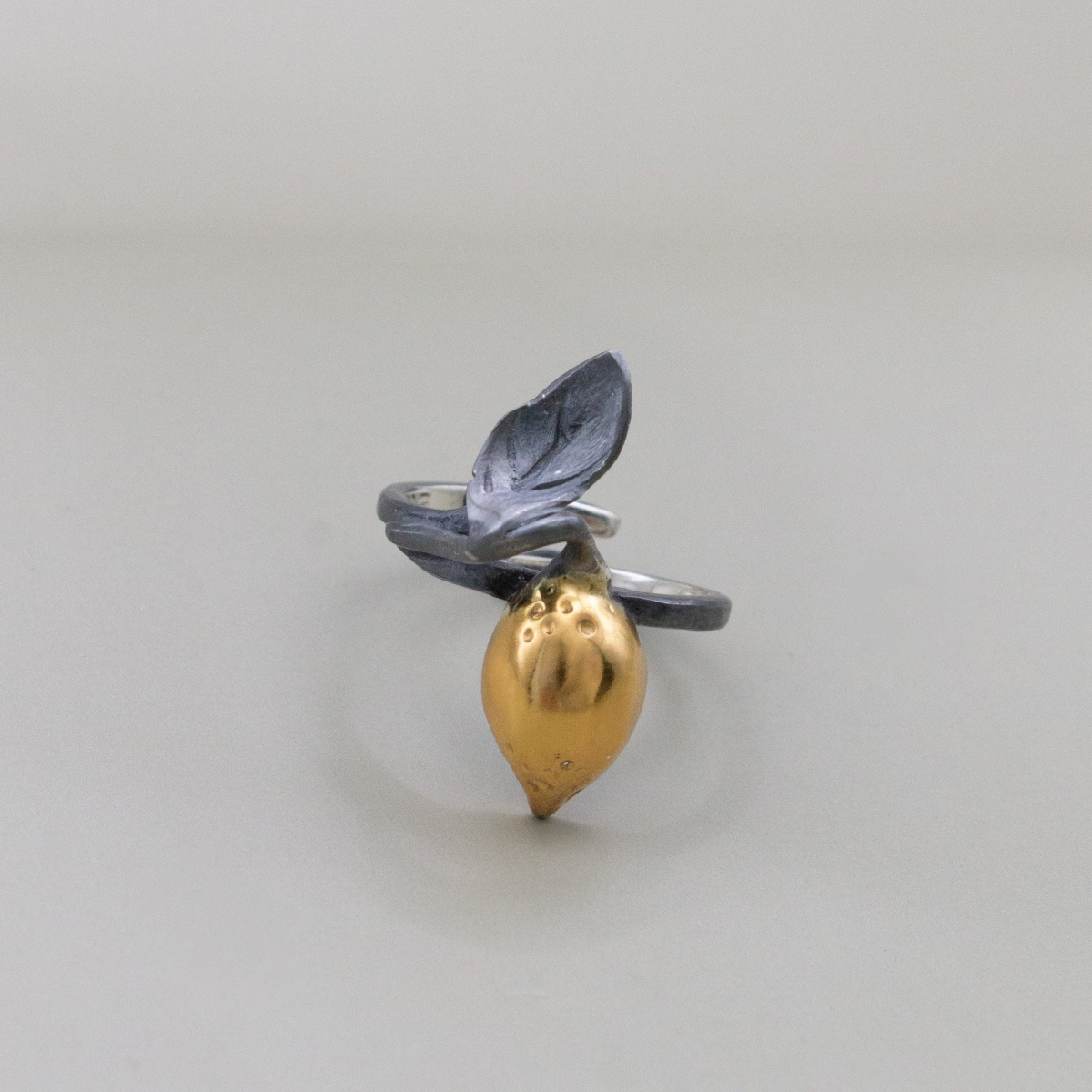 Пръстен Лимончето с едно листо - тъмен вариант